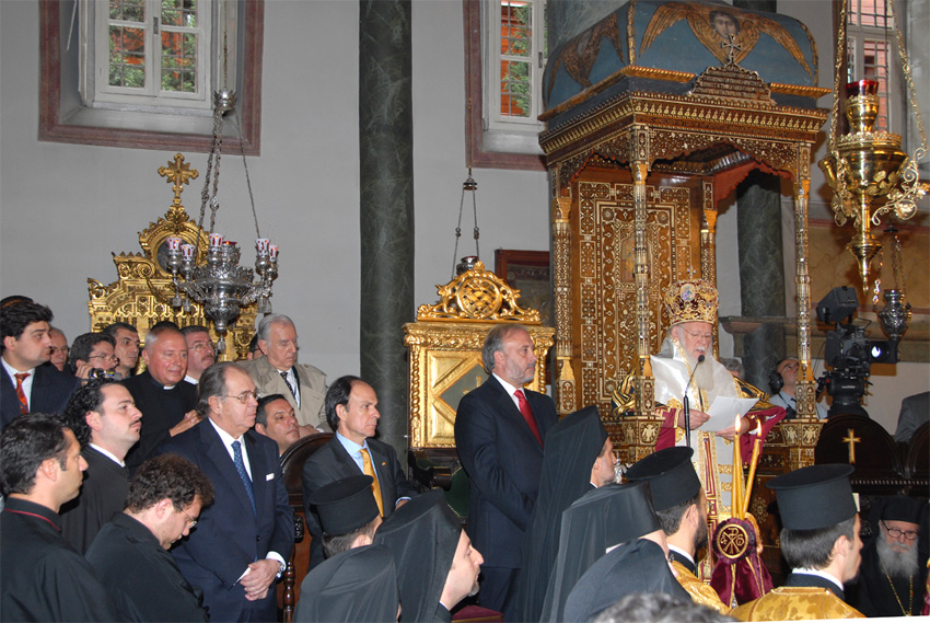 Feier der hl. Liturgie in der St. Georgskathedrale im Ökumenischen Patriarchat
